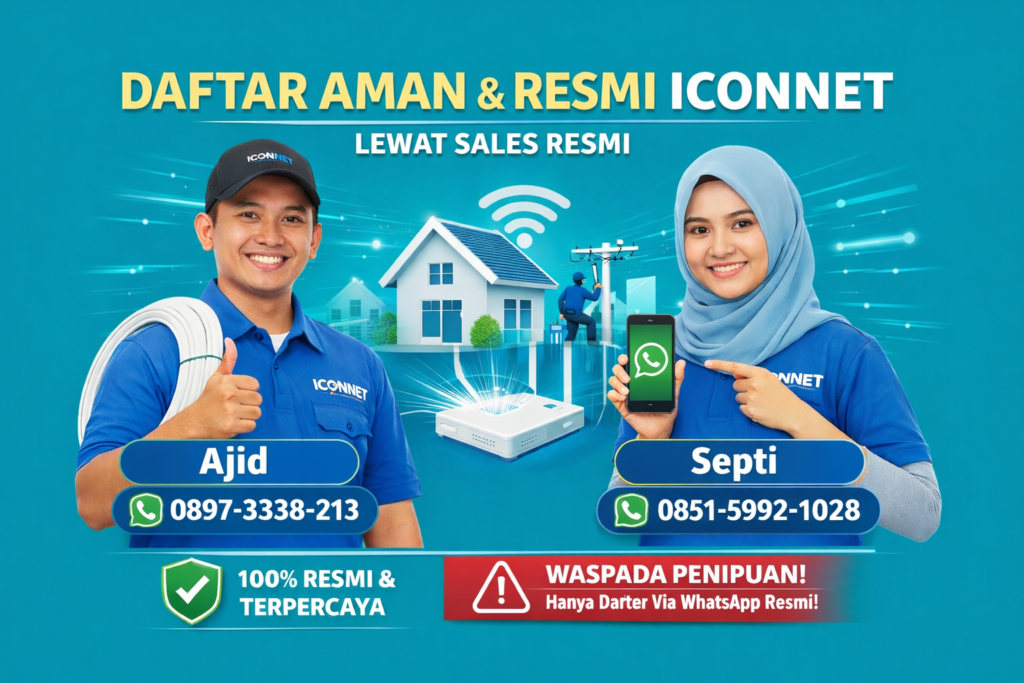 Sales Resmi ICONNET via WhatsApp: Ajid & Septi