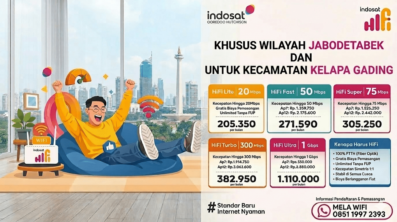 JASA PEMASANGAN WIFI DI KELAPA GADING