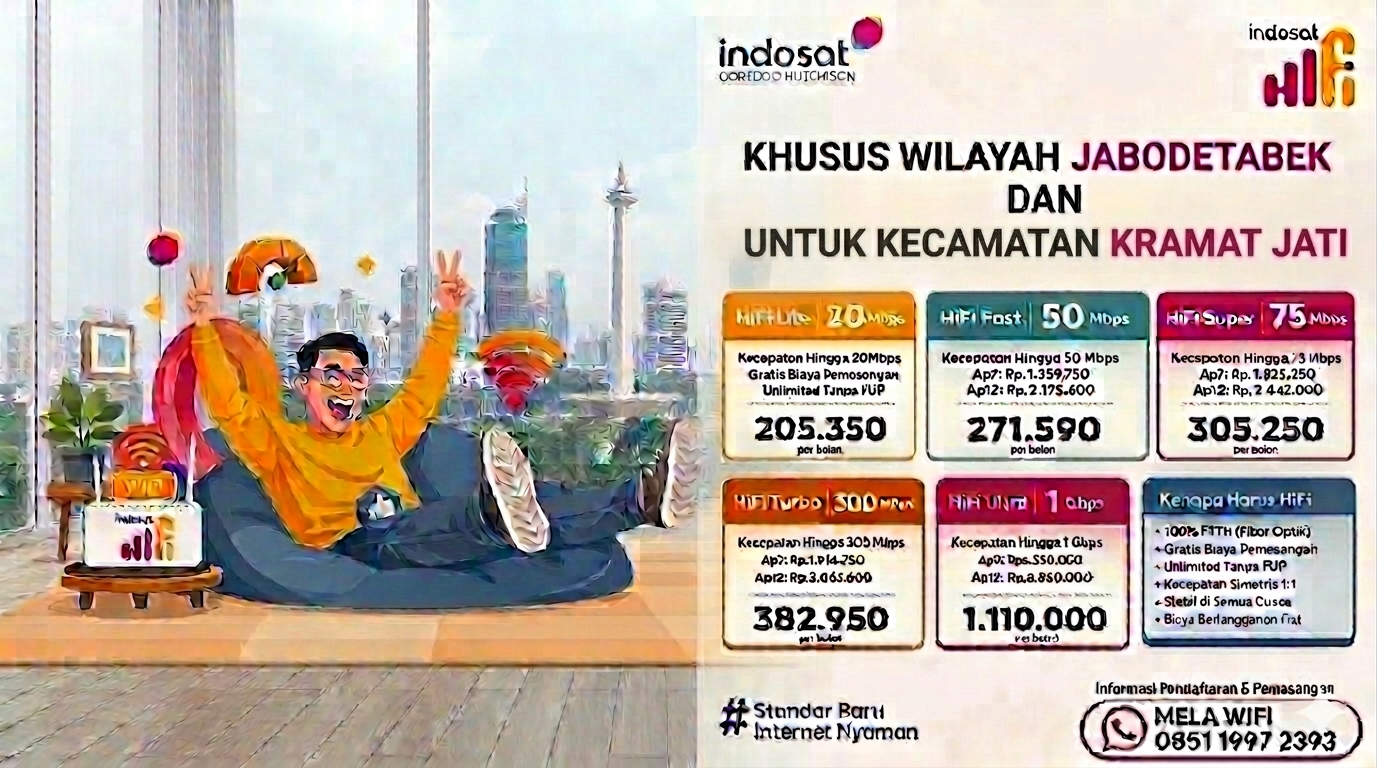 JASA PASANG WIFI DI KRAMAT JATI