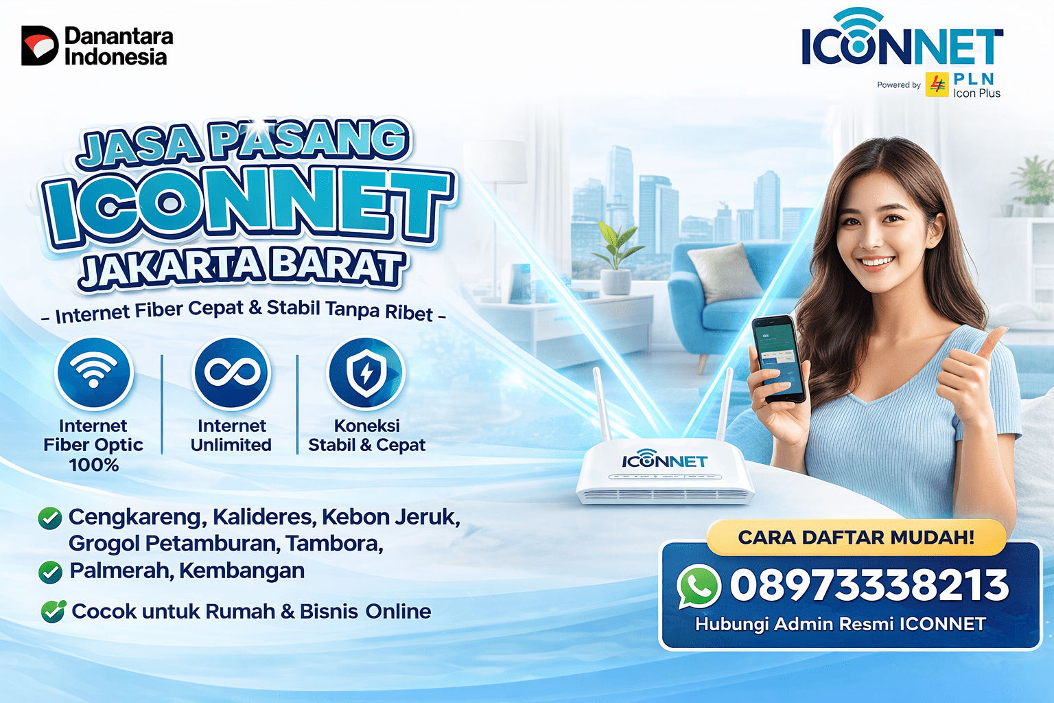 Jasa Pasang ICONNET Jakarta Barat