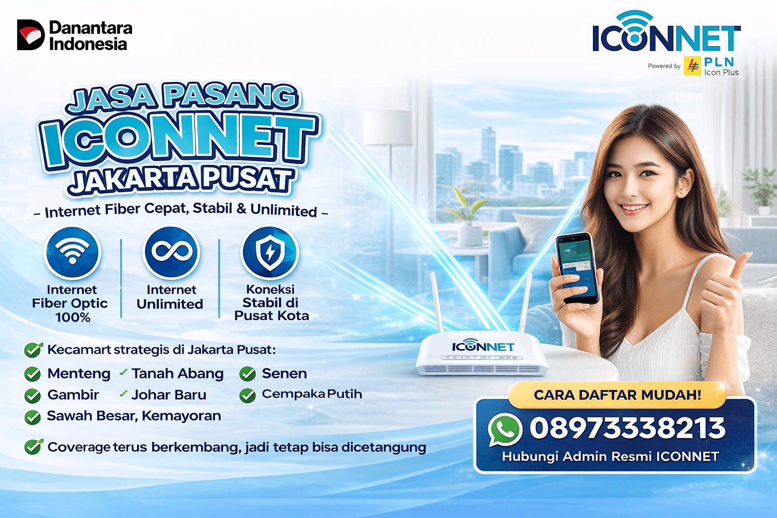 Cara Daftar ICONNET Jakarta Pusat