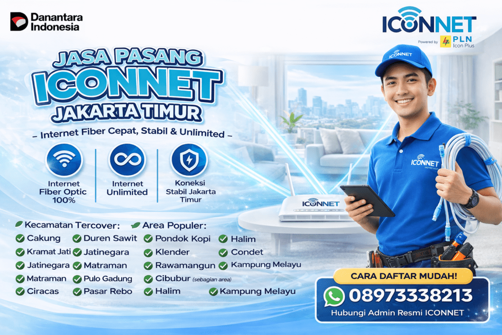 Area Coverage ICONNET Jakarta Timur