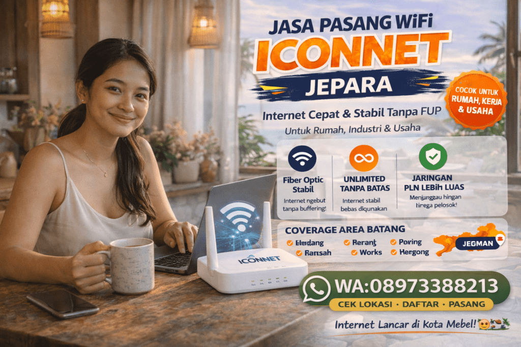 Jasa pasang WiFi ICONNET Jepara