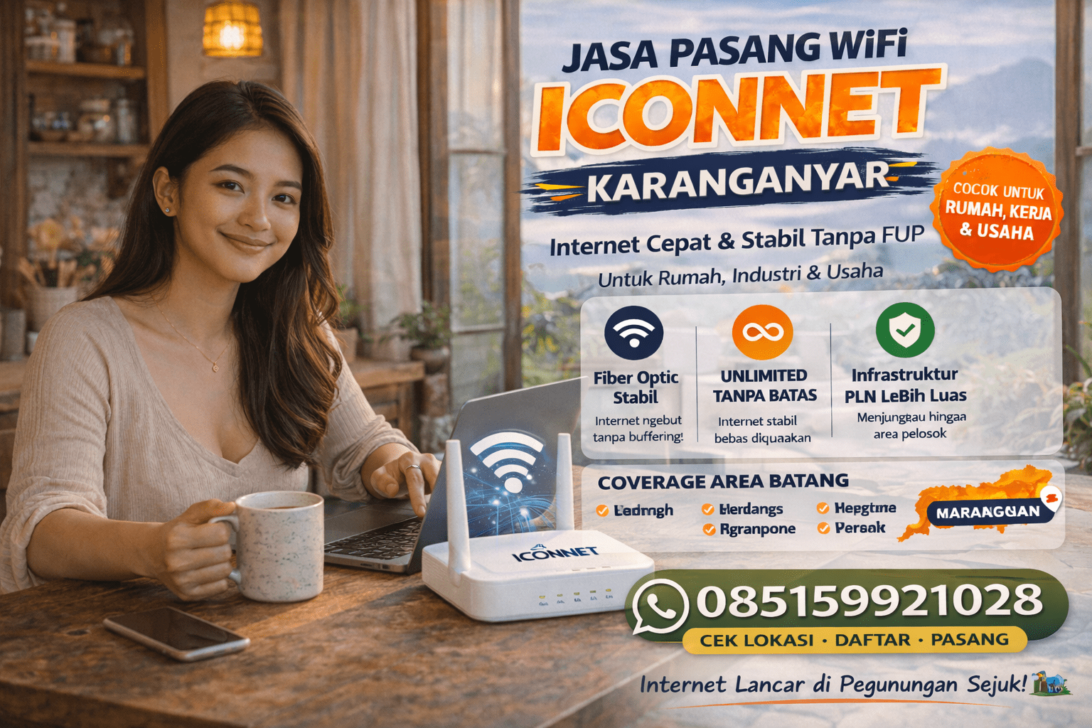 Internet cepat di Karanganyar