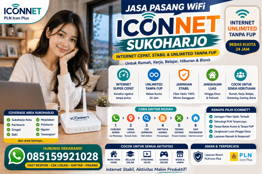 Pendaftaran ICONNET Sukoharjo